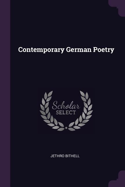 Produktbild: Contemporary German Poetry