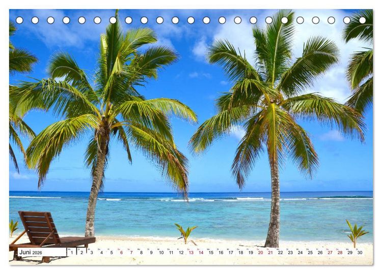 Produktbild: Rarotonga - Trauminsel im S&uuml;dpazifik. (Tischkalender 2026 DIN A5 quer), CALVENDO Monatskalender