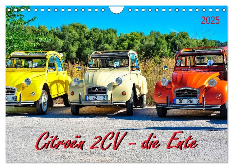 Produktbild: Citro&euml;n 2CV - die Ente (Wandkalender 2025 DIN A4 quer), CALVENDO Monatskalender