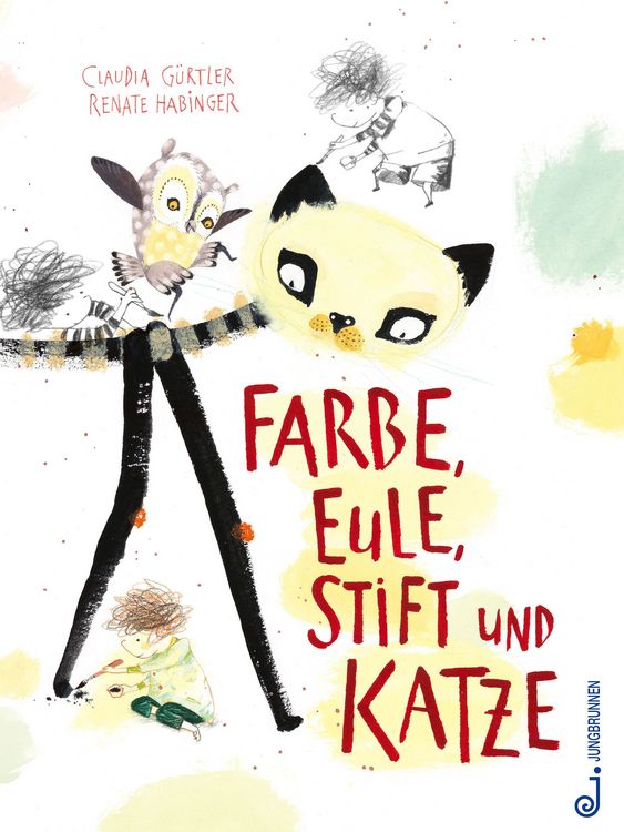 Produktbild: Farbe, Eule, Stift und Katze