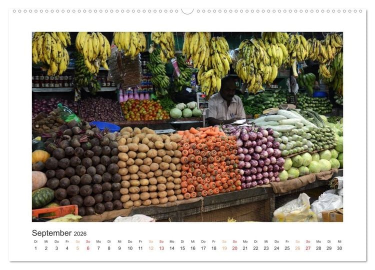 Produktbild: Kerala - Im S&uuml;den Indiens (Wandkalender 2026 DIN A2 quer), CALVENDO Monatskalender