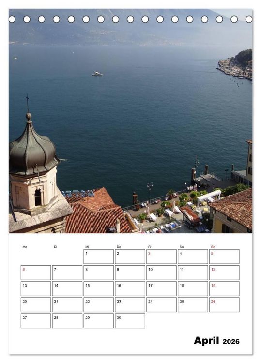 Produktbild: Am Gardasee (Tischkalender 2026 DIN A5 hoch), CALVENDO Monatskalender