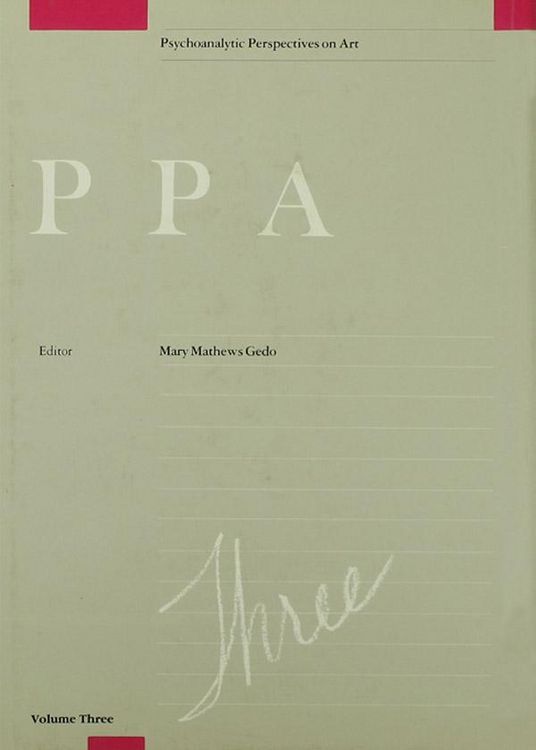 Produktbild: Psychoanalytic Perspectives on Art, V. 3