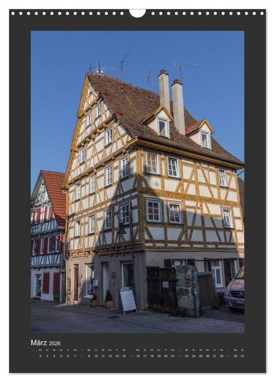 Produktbild: Waiblingen - Spaziergang durch die Altstadt (Wandkalender 2026 DIN A3 hoch), CALVENDO Monatskalender