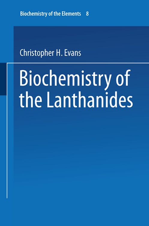 Produktbild: Biochemistry of the Lanthanides