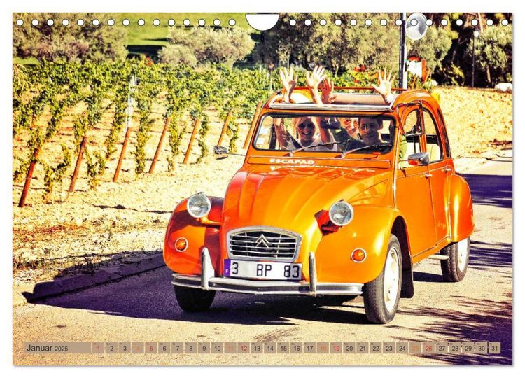 Produktbild: Die Legende - die Ente, Citro&euml;n 2CV (Wandkalender 2025 DIN A4 quer), CALVENDO Monatskalender