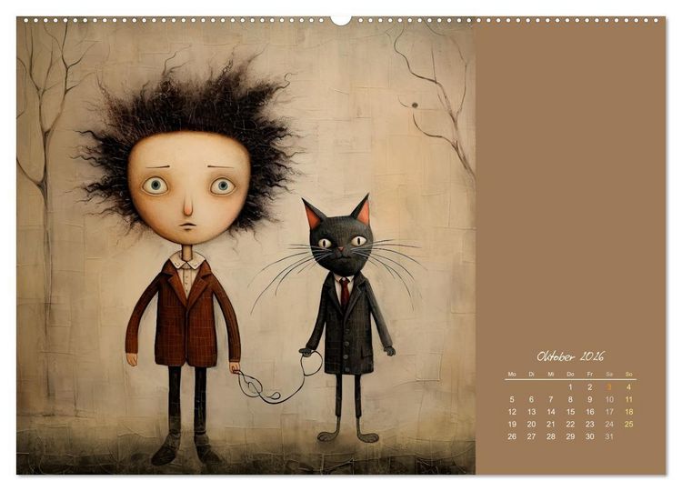 Produktbild: Die Katze - mein Freund (Wandkalender 2026 DIN A2 quer), CALVENDO Monatskalender