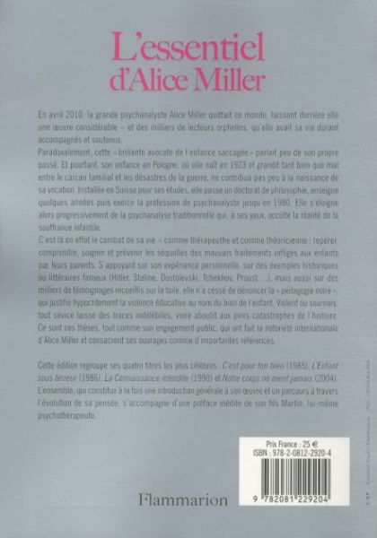 Produktbild: L'essentiel d'Alice Miller
