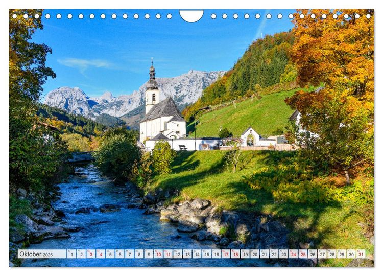 Produktbild: Urlaub im Berchtesgadener Land (Wandkalender 2026 DIN A4 quer), CALVENDO Monatskalender