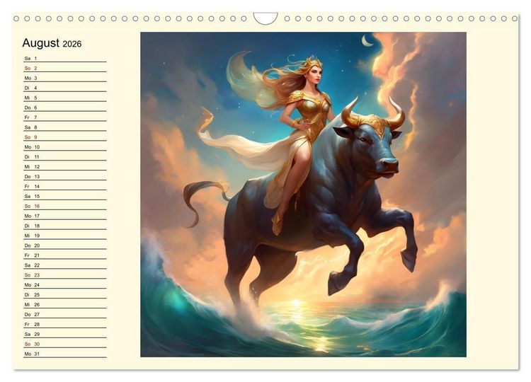 Produktbild: Meeresmythen (Wandkalender 2026 DIN A3 quer), CALVENDO Monatskalender