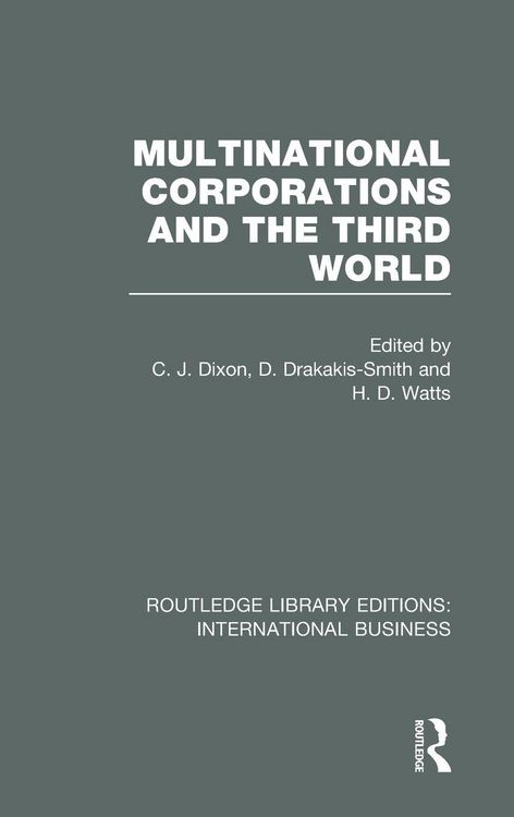 Produktbild: Multinational Corporations and the Third World (RLE International Business)