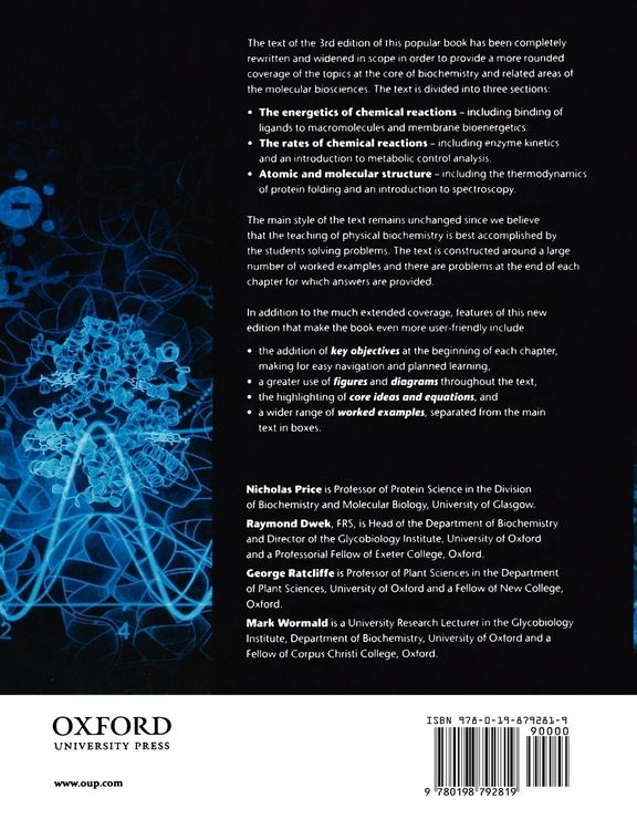 Produktbild: Principles and Problems in Physical Chemistry for Biochemists