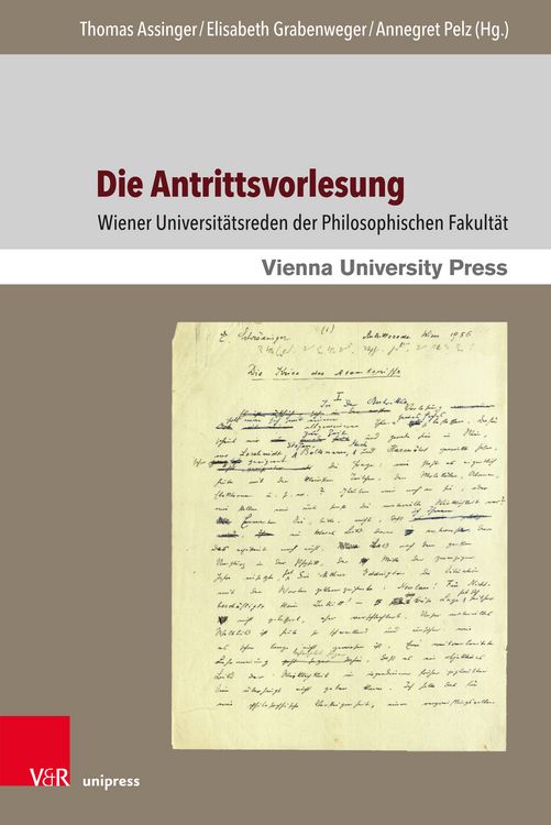 Produktbild: Die Antrittsvorlesung