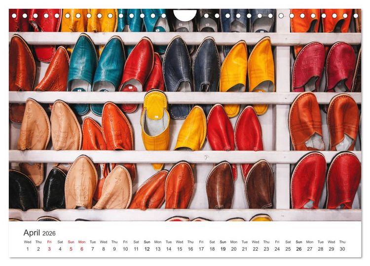 Produktbild: The colorful Morocco (Wall Calendar 2026 DIN A4 landscape), CALVENDO 12 Month Wall Calendar