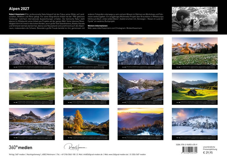 Produktbild: Alpen Premiumkalender 2027