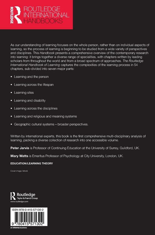 Produktbild: The Routledge International Handbook of Learning