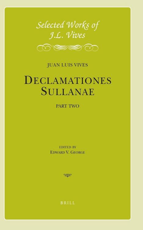 Produktbild: J.L. Vives: Declamationes Sullanae II