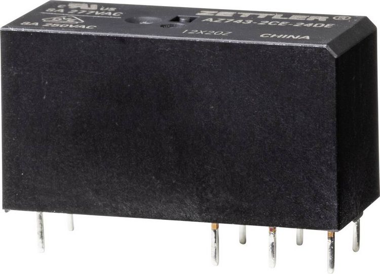 Produktbild: Zettler Electronics AZ743-2CE-24DE Powerrelais 24 V/DC 8A 1St.