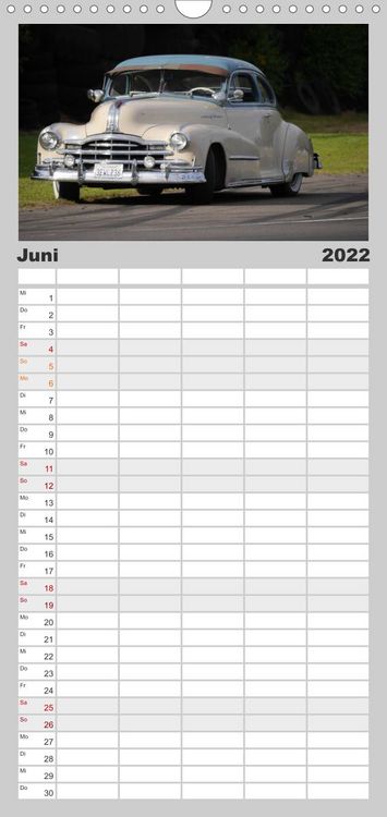 Produktbild: The art of mobility - Auto-Tr&auml;ume in Chrom - Familienplaner hoch (Wandkalender 2022 , 21 cm x 45 cm, hoch)
