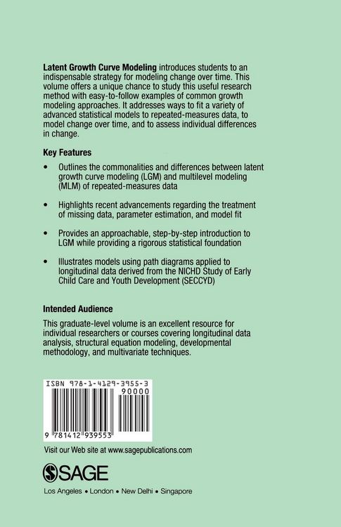 Produktbild: Latent Growth Curve Modeling