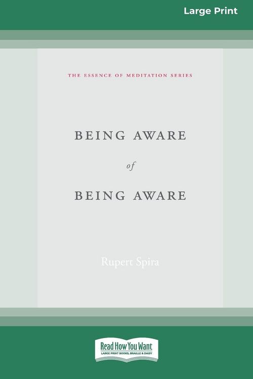 Produktbild: Being Aware of Being Aware (Large Print 16 Pt Edition)