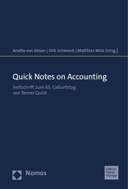 Produktbild: Quick Notes on Accounting