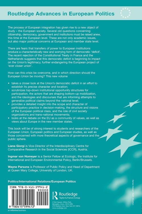 Produktbild: Democracy in the European Union