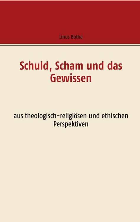 Produktbild: Schuld, Scham und das Gewissen