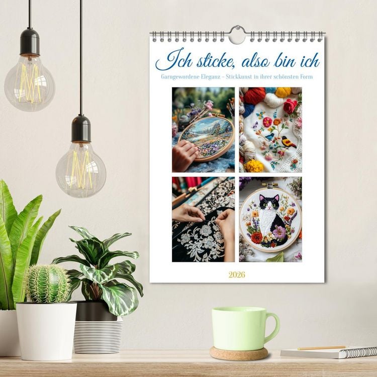 Produktbild: Ich sticke, also bin ich (Wandkalender 2026 DIN A4 hoch), CALVENDO Monatskalender