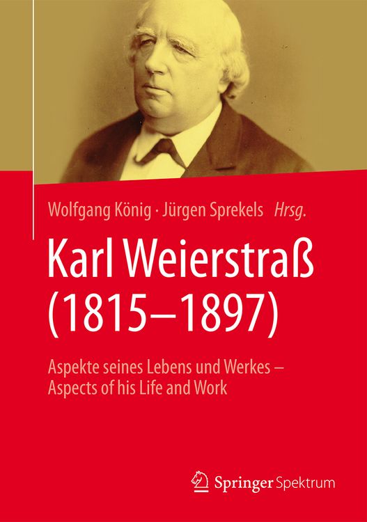 Produktbild: Karl Weierstra&szlig; (1815&ndash;1897)