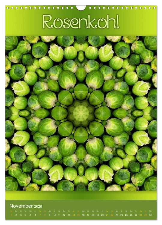 Produktbild: Kulinarische Mandalas (Wandkalender 2026 DIN A3 hoch), CALVENDO Monatskalender
