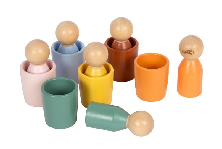 Produktbild: Montessori Sortierbecher mit Figuren