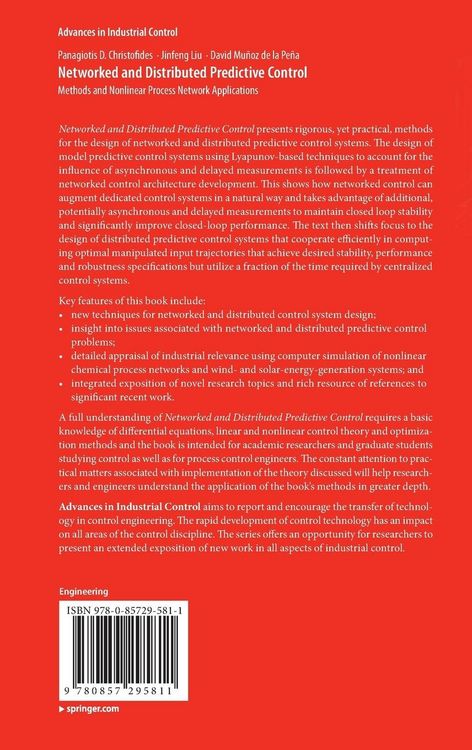 Produktbild: Networked and Distributed Predictive Control