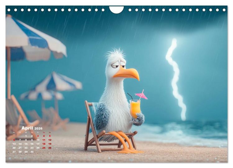 Produktbild: M&ouml;wen on Tour (Wandkalender 2026 DIN A4 quer), CALVENDO Monatskalender
