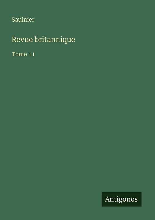 Produktbild: Revue britannique