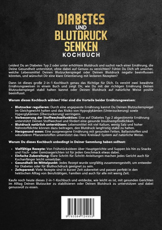 Produktbild: Diabetes und Blutdruck senken Kochbuch