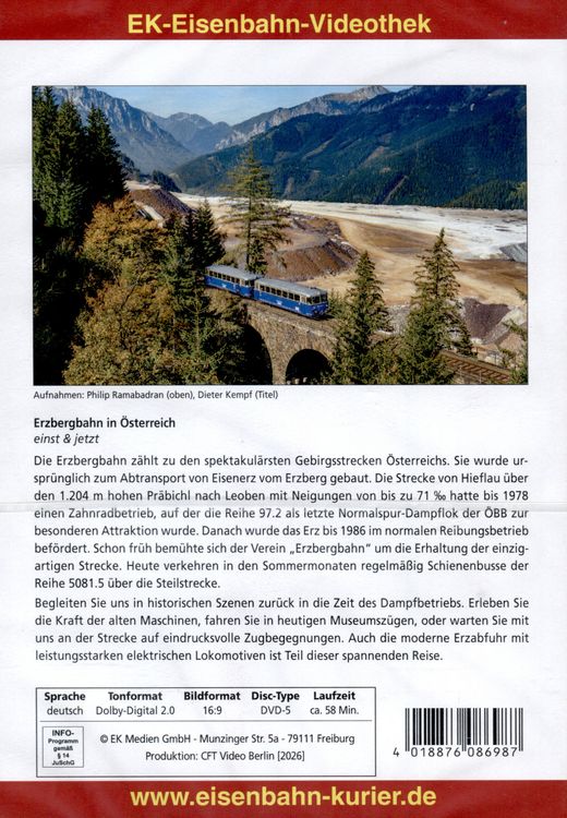 Produktbild: Erzbergbahn in &Ouml;sterreich - Einst & jetzt