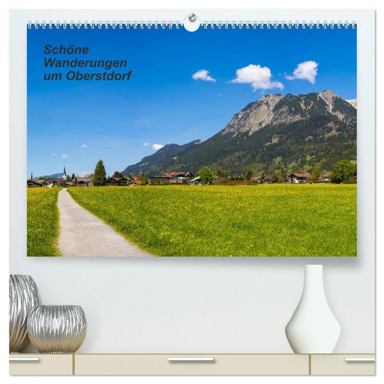 Produktbild: Sch&ouml;ne Wanderungen um Oberstdorf (hochwertiger Premium Wandkalender 2026 DIN A2 quer), Kunstdruck in Hochglanz