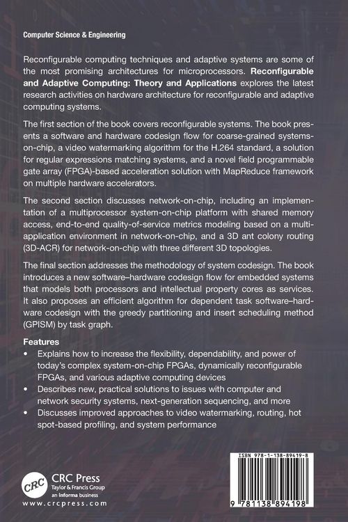 Produktbild: Reconfigurable and Adaptive Computing