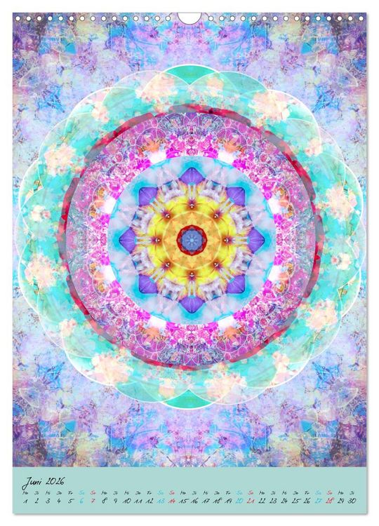 Produktbild: BLUMEN MANDALAS (Wandkalender 2026 DIN A3 hoch), CALVENDO Monatskalender