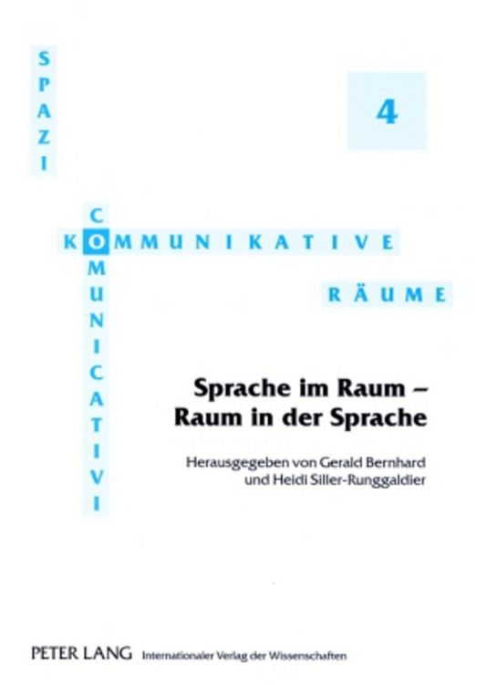Produktbild: Sprache im Raum &ndash; Raum in der Sprache