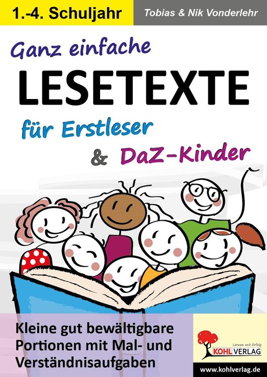 Produktbild: Ganz einfache Lesetexte f&uuml;r Erstleser und DaZ-Kinder