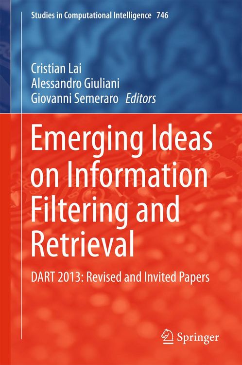 Produktbild: Emerging Ideas on Information Filtering and Retrieval