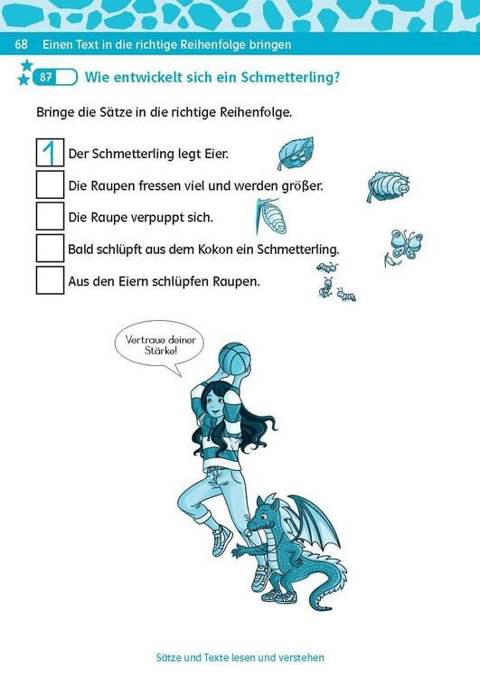 Produktbild: Klett Team Drachenstark: Kurztests Deutsch 1./2. Klasse