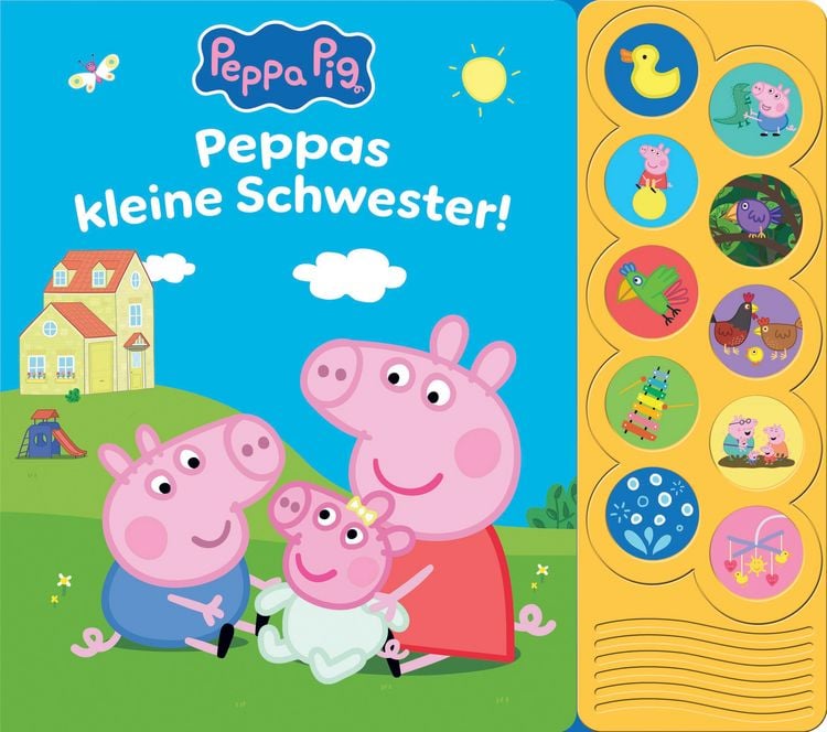 Produktbild: Peppa Pig - Peppas kleine Schwester! - Interaktives Pappbilderbuch mit 10 lustigen Ger&auml;uschen