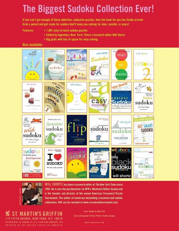 Produktbild: Will Shortz Presents 1,001 Sudoku Puzzles to Do Right Now