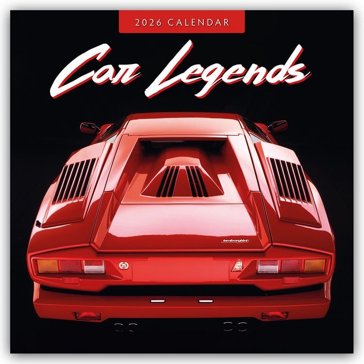 Produktbild: Car Legends – Legendäre Autos 2026 – 16-Monatskalender