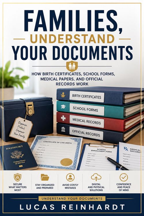 Produktbild: Families, Understand Your Documents: How Birth Certificates, School Forms, Medical Papers, and Official Records Work