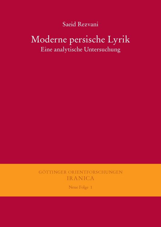 Produktbild: Moderne persische Lyrik