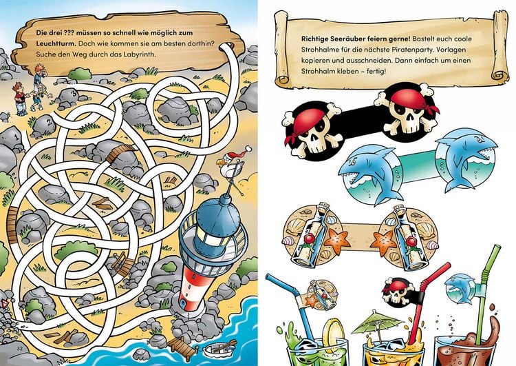 Produktbild: Die drei ??? Kids Ferienr&auml;tselbuch
